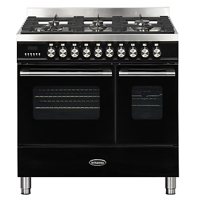 Britannia RC-9TG-DE Delphi Dual Fuel Range Cooker Black Britannia RC-9TG-DE Delphi Dual Fuel Range Cooker Black